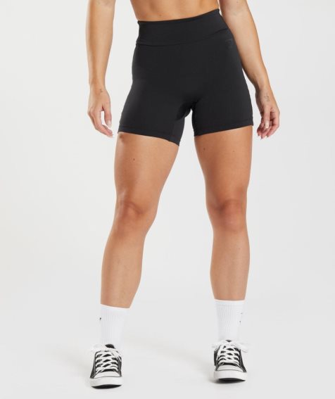 Gymshark GS Power Original Tight Kurze Hose Damen Schwarz | AT-41-KJSX