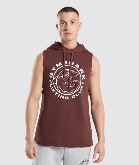 Gymshark Legacy Drop Arm Hoodie Herren Braun | AT-90-LZQA