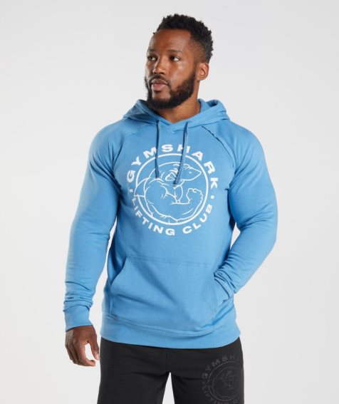 Gymshark Legacy Hoodie Herren Blau | AT-52-RITU