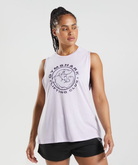 Gymshark Legacy Muskelshirt Damen Helllila | AT-89-NVMS