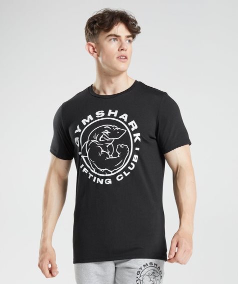 Gymshark Legacy T-shirts Herren Schwarz | AT-69-NMFD