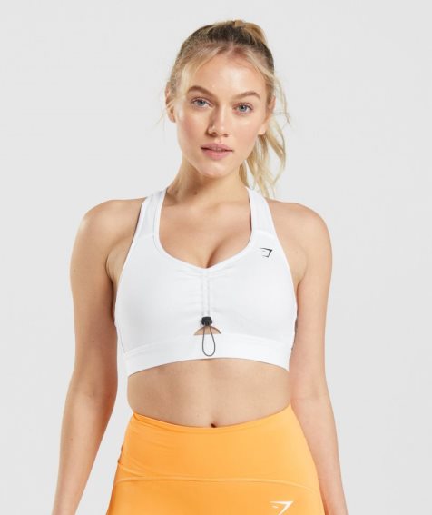 Gymshark Pulse Sport Bh Damen Weiß | AT-80-JFTM