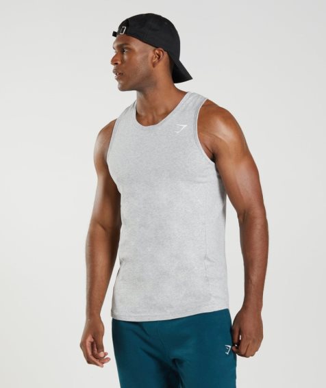 Gymshark React Muskelshirt Herren Hellgrau | AT-10-YZEX