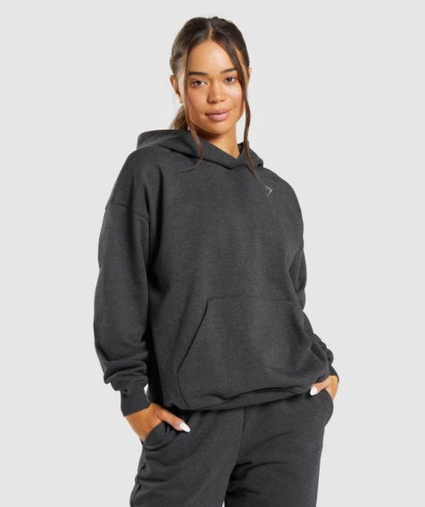 Gymshark Rest Day Sweats Hoodie Damen Schwarz | AT-17-YGHX