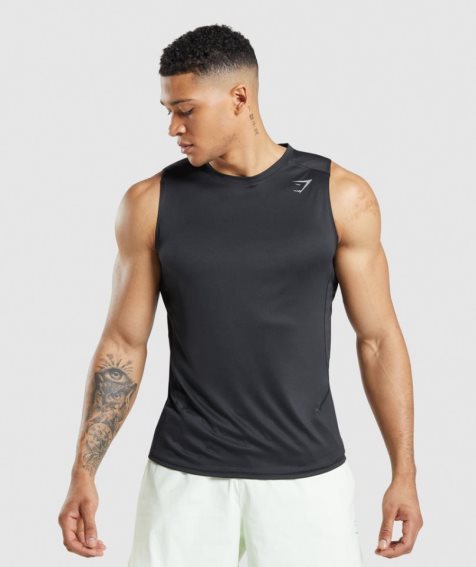 Gymshark Speed Evolve Muskelshirt Herren Schwarz | AT-76-FQAY