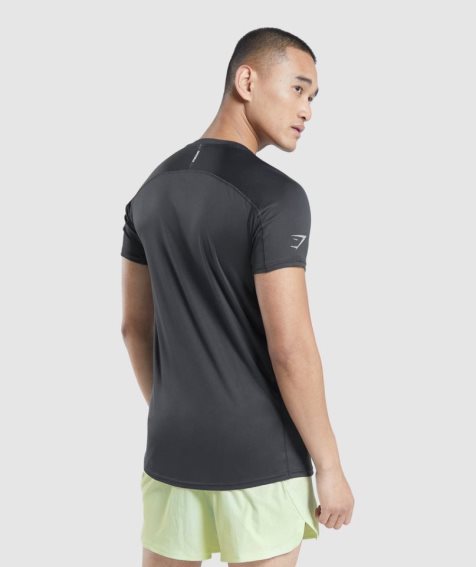 Gymshark Speed Evolve T-shirts Herren Schwarz | AT-84-RVKJ