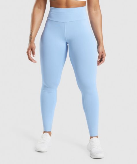 Gymshark Speed Leggings Damen Hellblau | AT-56-DOBF