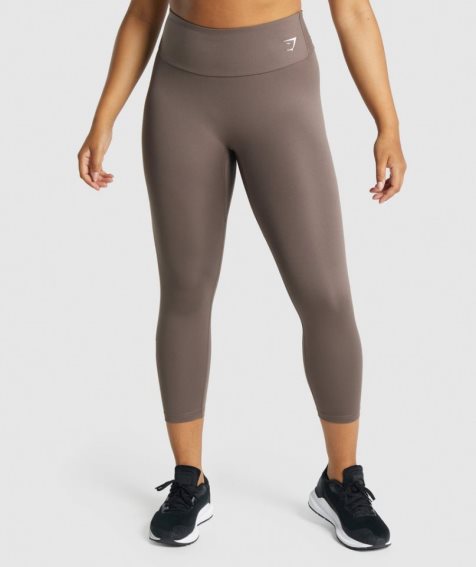 Gymshark Sport 7/8 Leggings Damen Braun | AT-63-VTSE