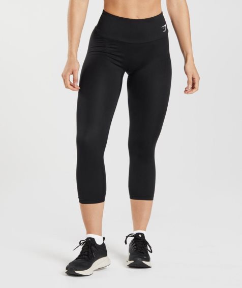 Gymshark Sport 7/8 Leggings Damen Schwarz | AT-42-UQEX