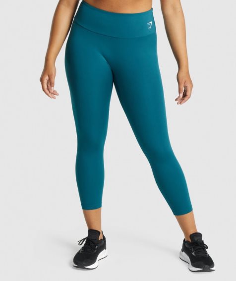 Gymshark Sport 7/8 Leggings Damen Türkis | AT-38-EVZD