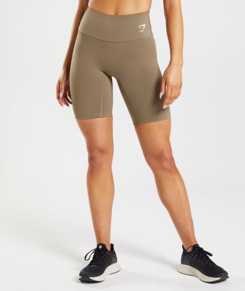 Gymshark Sport Cycling Kurze Hose Damen Braun | AT-73-APXE