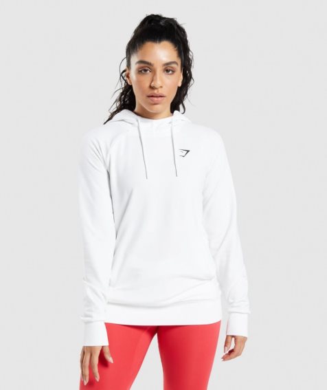 Gymshark Sport Hoodie Damen Weiß | AT-28-SXKI