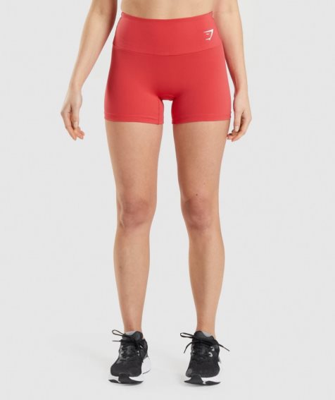 Gymshark Sport Kurze Hose Damen Rot | AT-60-QTDZ