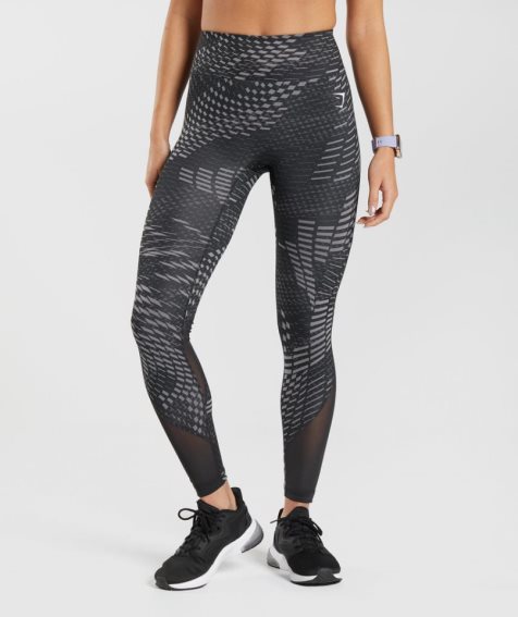 Gymshark Sport Lauf Leggings Damen Schwarz | AT-90-YRNC