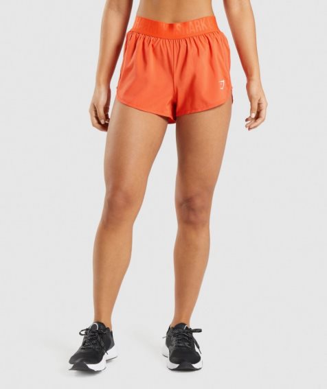 Gymshark Sport Loose Fit Kurze Hose Damen Orange | AT-26-KOJW