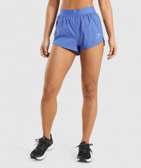 Gymshark Sport Loose Fit Kurze Hose Damen Blau | AT-49-KZTW