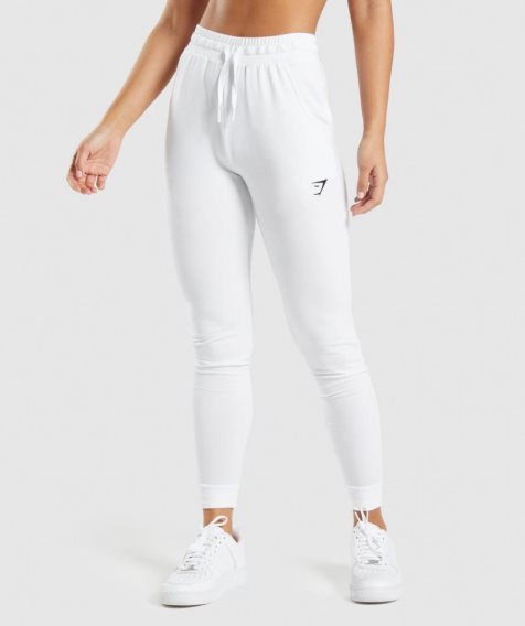 Gymshark Sport Pippa Jogginghose Damen Weiß | AT-53-PECM