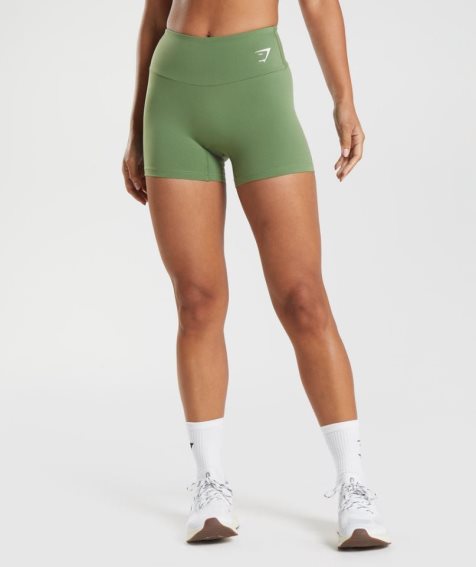 Gymshark Sport Tight Kurze Hose Damen Grün | AT-87-XIBE