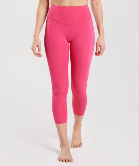 Gymshark Studio 7/8 Leggings Damen Rosa | AT-32-ERJM