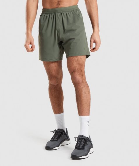 Gymshark Studio Kurze Hose Herren Olivgrün | AT-47-COZR