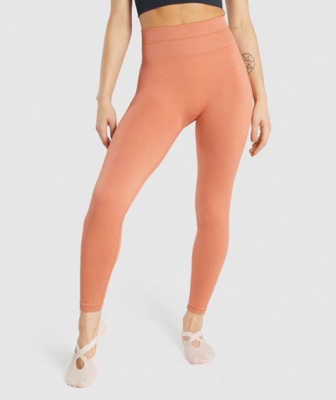 Gymshark Studio Leggings Damen Orange | AT-98-QWGX