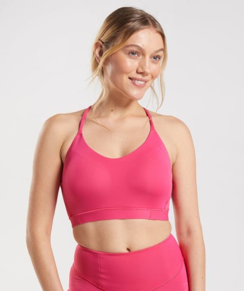 Gymshark Studio Sport Bh Damen Rosa | AT-37-XCWJ