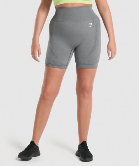 Gymshark Vital Seamless 2.0 Kurze Hose Damen Grau | AT-31-MOCT