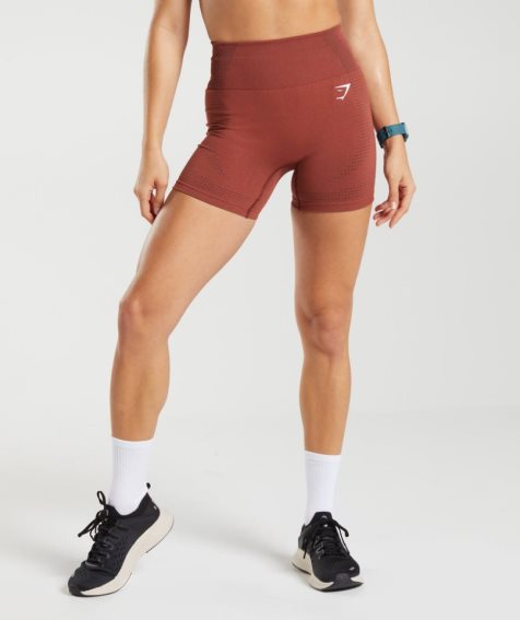 Gymshark Vital Seamless 2.0 Kurze Hose Damen Braun | AT-48-JMQD