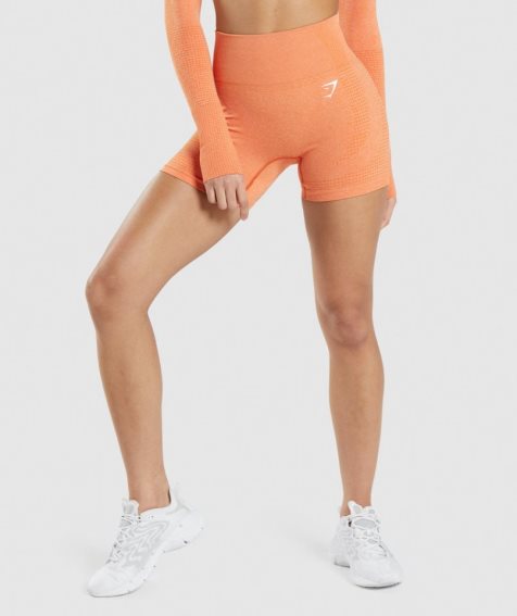 Gymshark Vital Seamless 2.0 Kurze Hose Damen Orange | AT-90-LWAQ