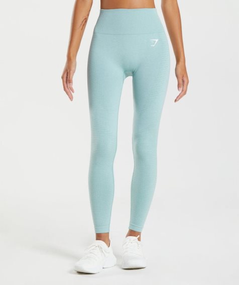 Gymshark Vital Seamless 2.0 Leggings Damen Hellblau | AT-78-AWGO