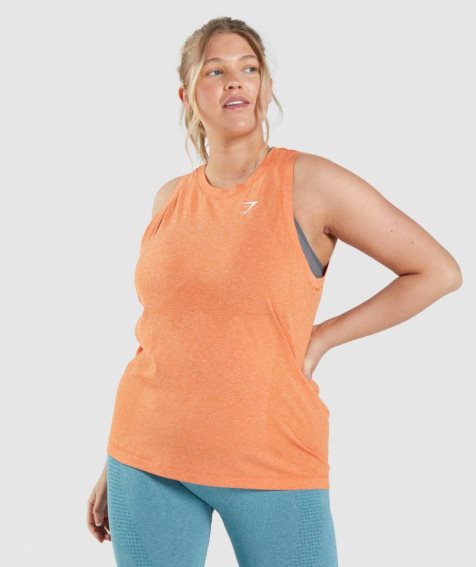 Gymshark Vital Seamless 2.0 Light Muskelshirt Damen Orange | AT-41-MSGL