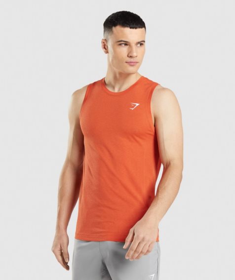 Gymshark Vital Seamless Light Muskelshirt Herren Orange | AT-01-KWSJ