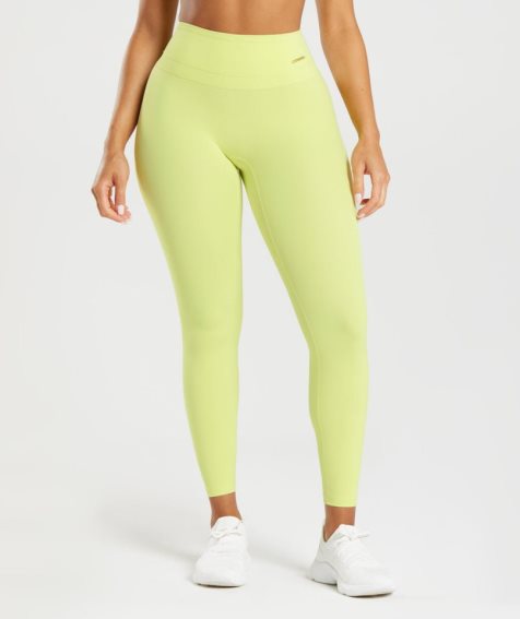 Gymshark Whitney High Rise Leggings Damen Gelb | AT-13-IVJP