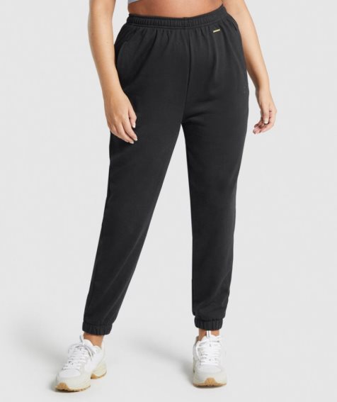 Gymshark Whitney Loose Jogginghose Damen Schwarz | AT-17-WQJX