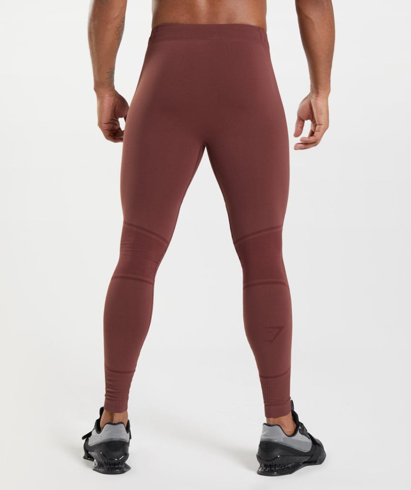 Gymshark 315 Seamless Leggings Herren Bordeaux | AT-50-YBTJ