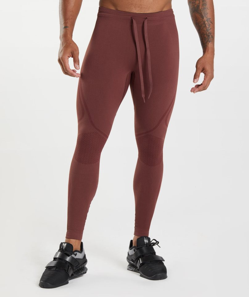 Gymshark 315 Seamless Leggings Herren Bordeaux | AT-50-YBTJ