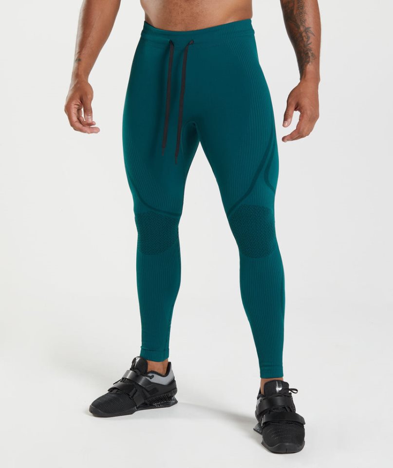 Gymshark 315 Seamless Leggings Herren Türkis | AT-90-PUVW