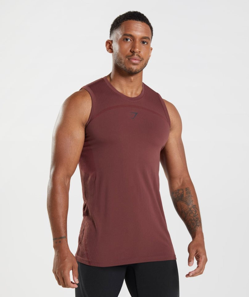 Gymshark 315 Seamless Muskelshirt Herren Braun | AT-20-BFTW