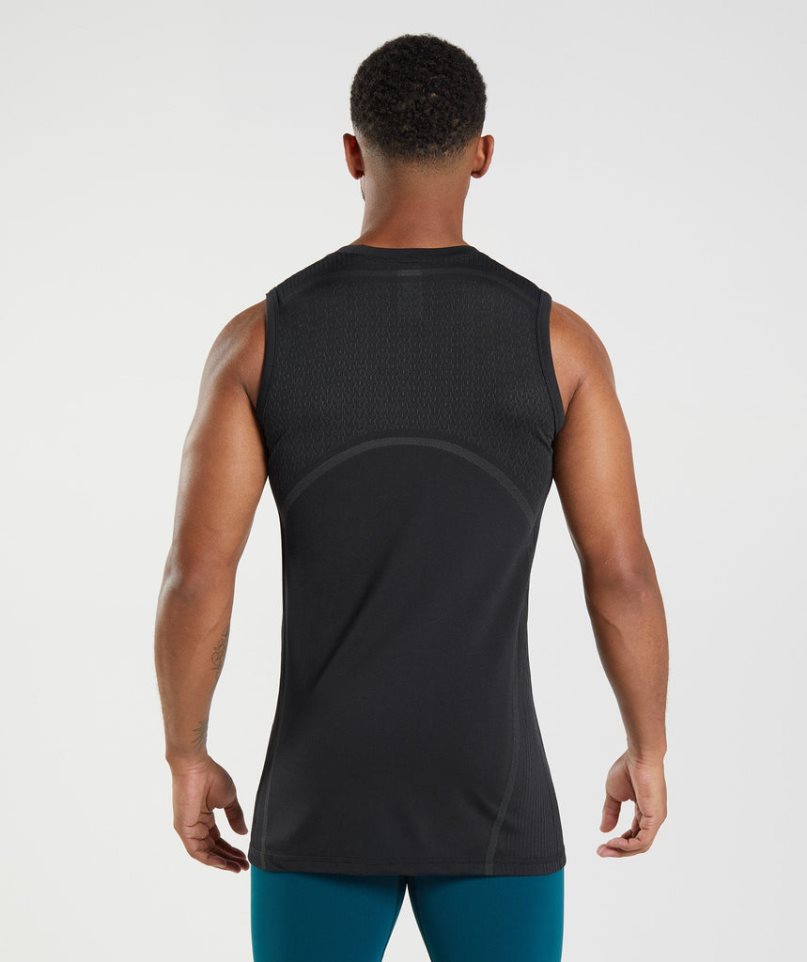 Gymshark 315 Seamless Muskelshirt Herren Schwarz | AT-56-SCXQ