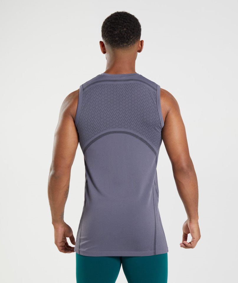 Gymshark 315 Seamless Muskelshirt Herren Lila | AT-98-MXZF