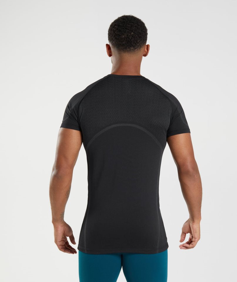 Gymshark 315 Seamless T-shirts Herren Schwarz | AT-96-GEFM