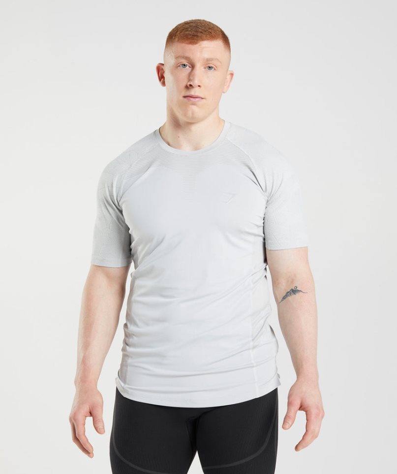 Gymshark 315 T-shirts Herren Hellgrau | AT-09-AUBX