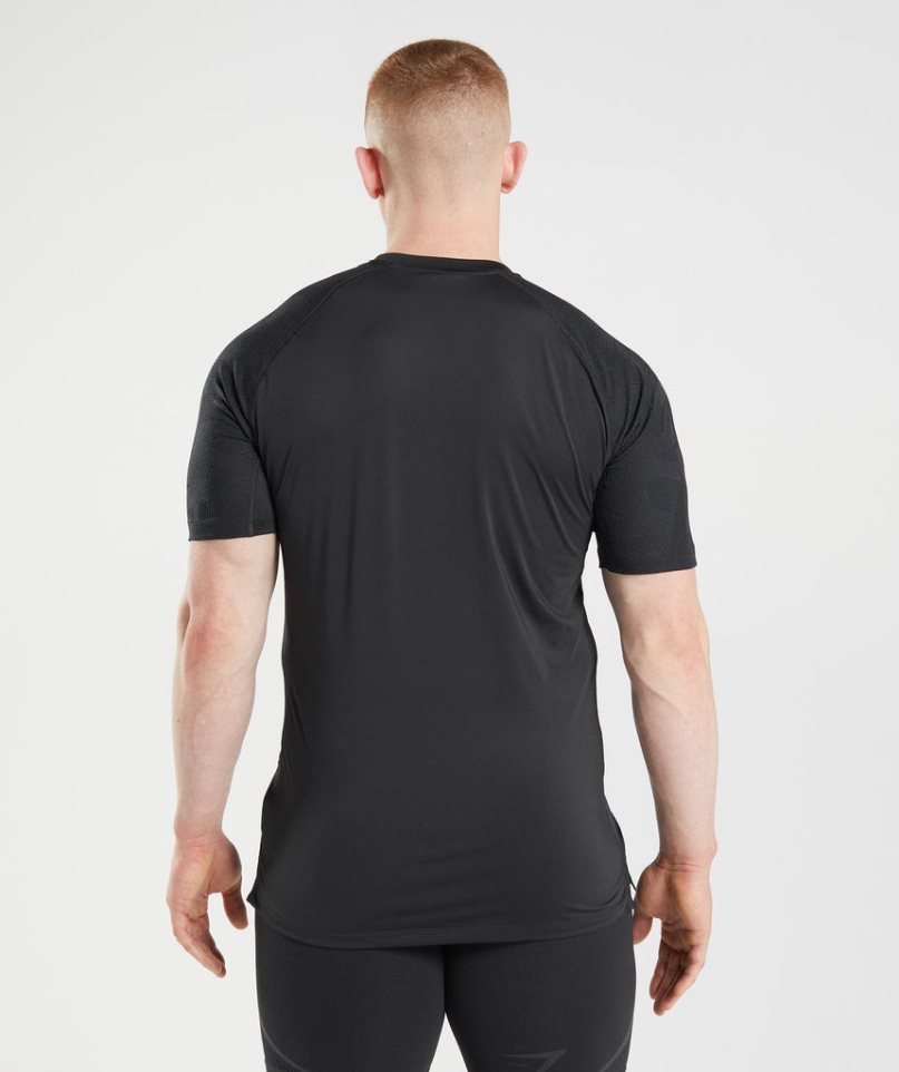 Gymshark 315 T-shirts Herren Schwarz | AT-30-PLVG