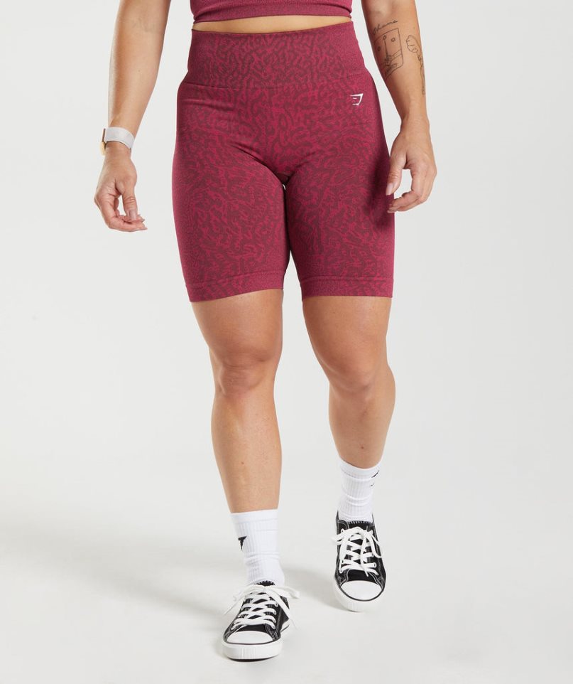 Gymshark Adapt Animal Seamless Cycling Kurze Hose Damen Fuchsie | AT-48-OEUL