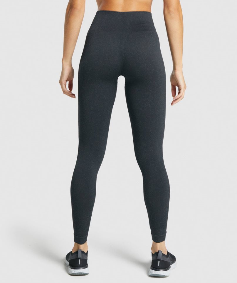 Gymshark Adapt Fleck Seamless Leggings Damen Schwarz | AT-52-YVZJ