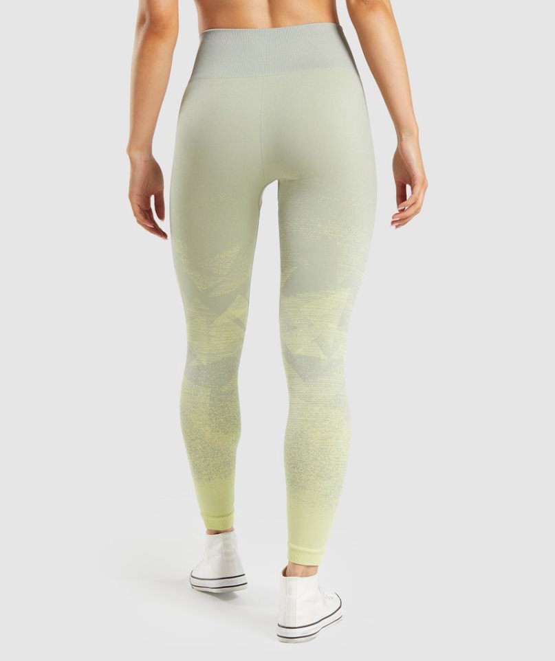 Gymshark Adapt Ombre Seamless Leggings Damen Mintfarben | AT-36-TYDJ