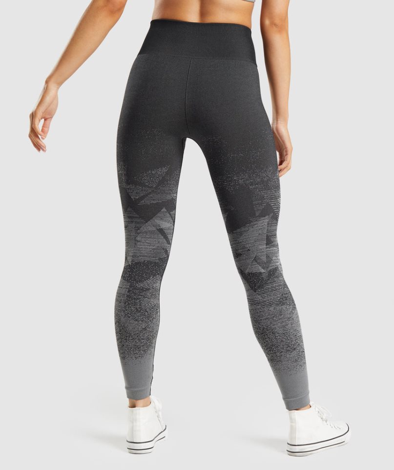 Gymshark Adapt Ombre Seamless Leggings Damen Schwarz | AT-84-XYMJ