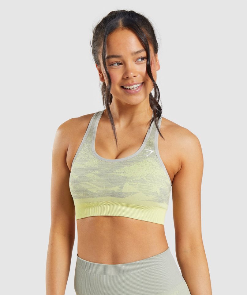 Gymshark Adapt Ombre Seamless Sport Bh Damen Grau | AT-94-UNXI