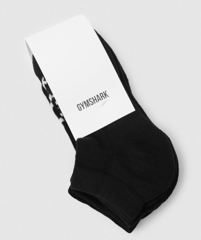 Gymshark Ankle 3pk Socken Schwarz | AT-37-PFBM