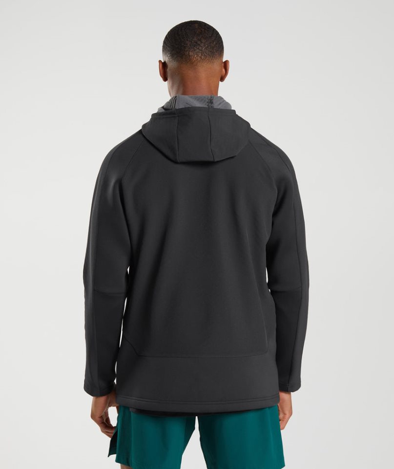 Gymshark Apex Jacke Herren Schwarz | AT-12-QXCI